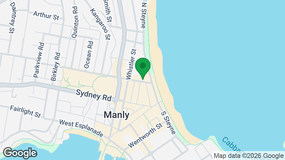 Map of Manly Beach Health Club