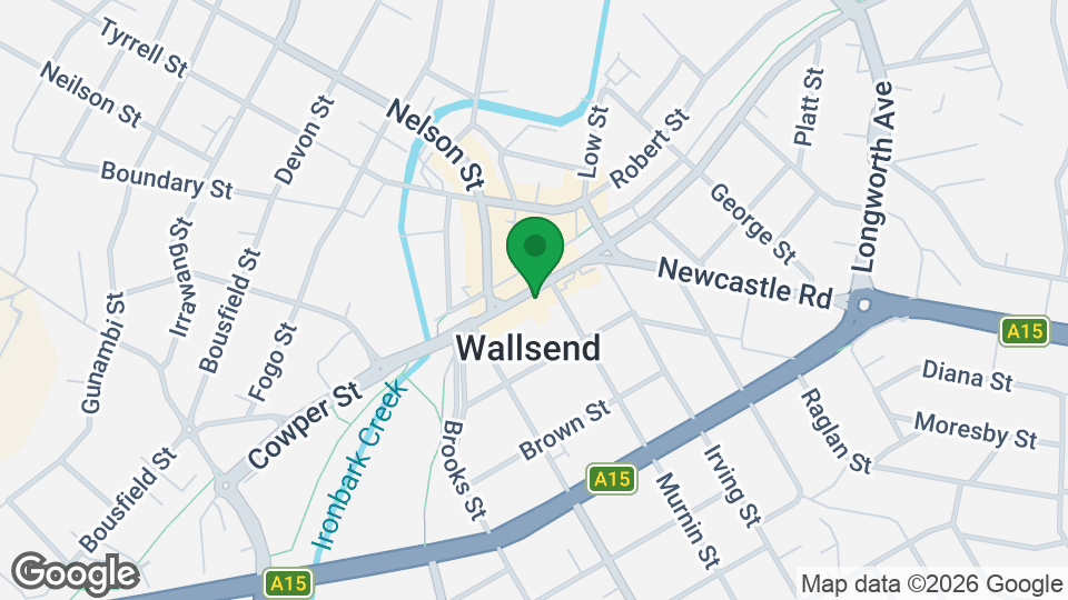 Map of Newcastle Barbell