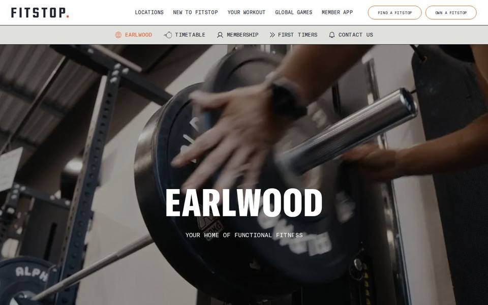 Fitstop Earlwood website