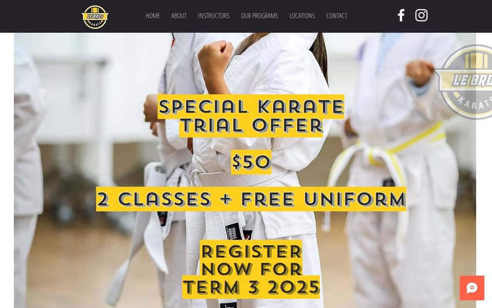 Le Bros' Karate website