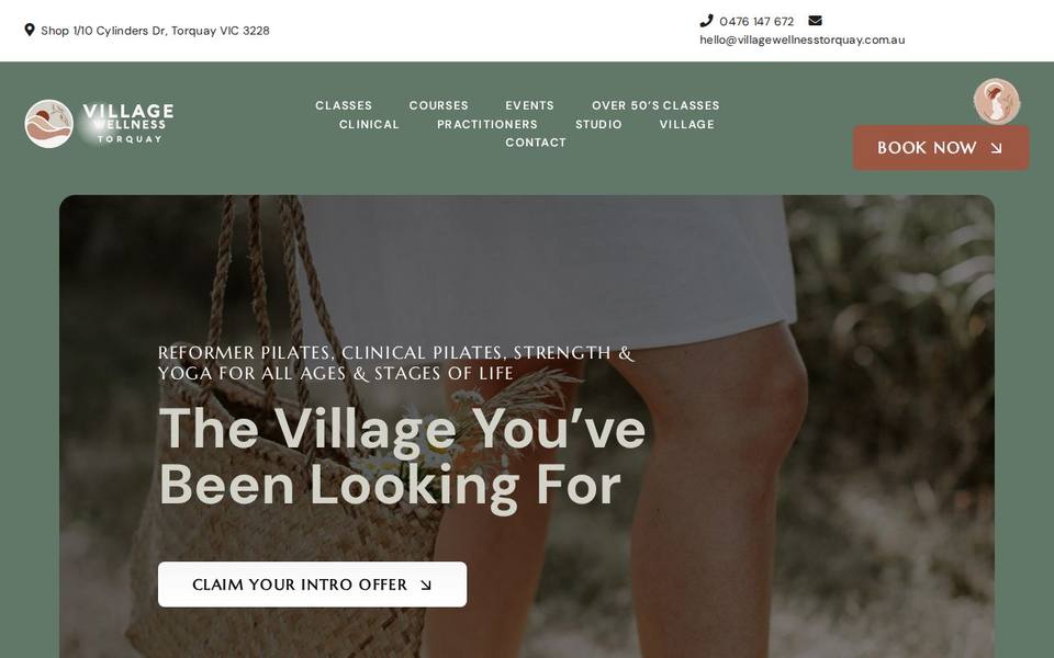 Village Wellness Torquay website