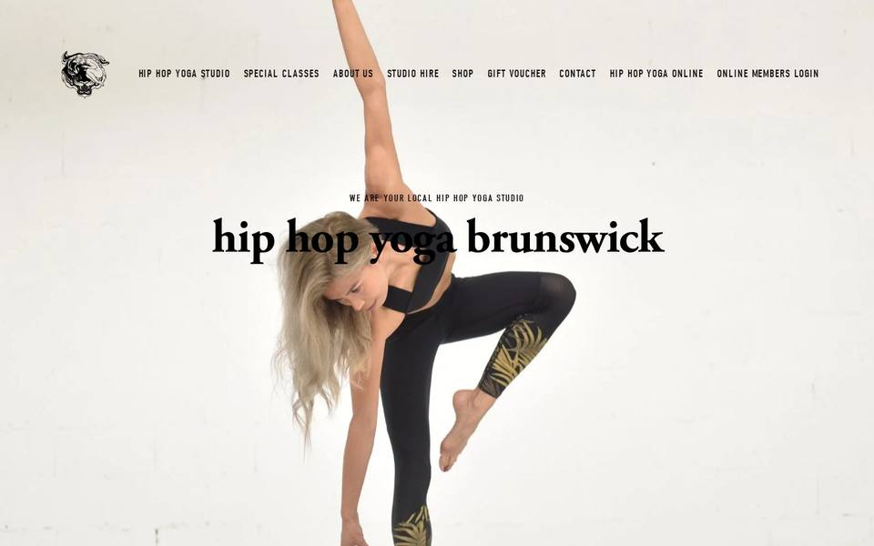 Hip Hop Yoga website