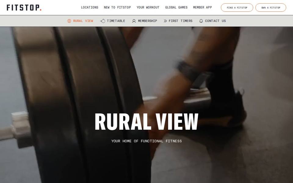 Fitstop Rural View website