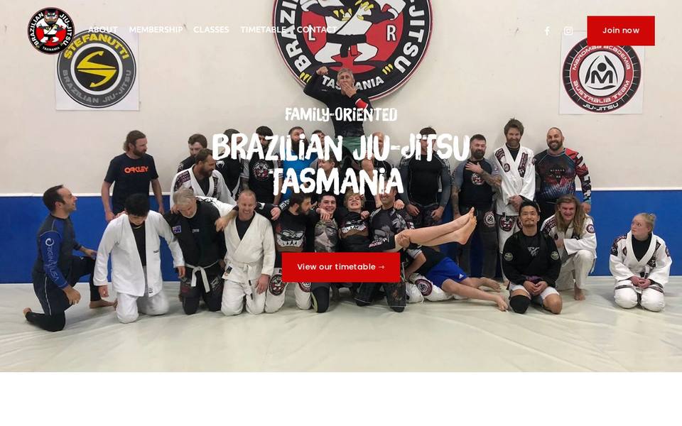 BJJ Tasmania website