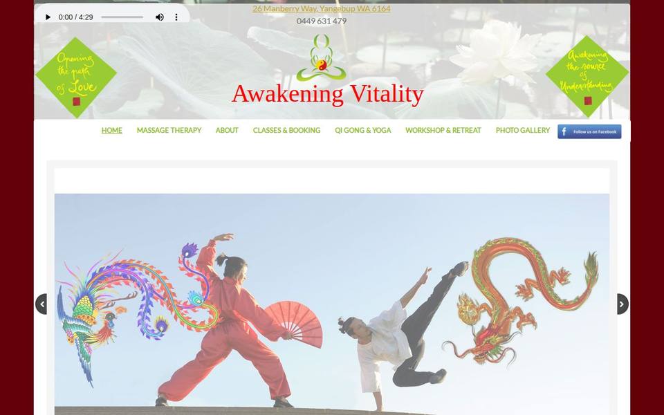 Awakening Vitality website
