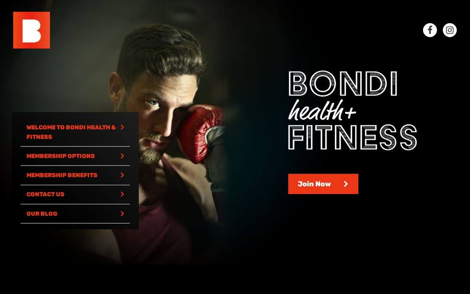Bondi Health and Fitness website