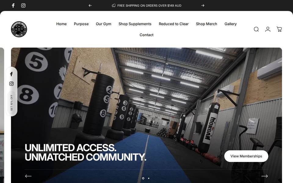 Pumpin Iron website