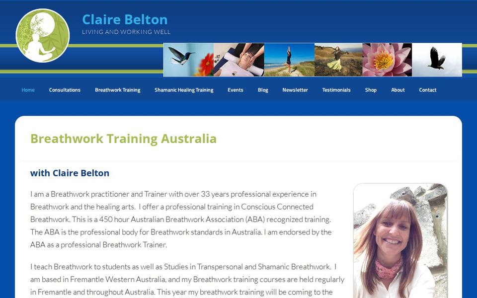 Claire Belton website