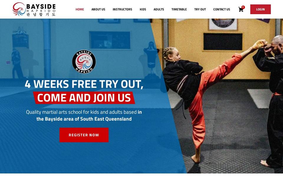 Bayside Hapkido website