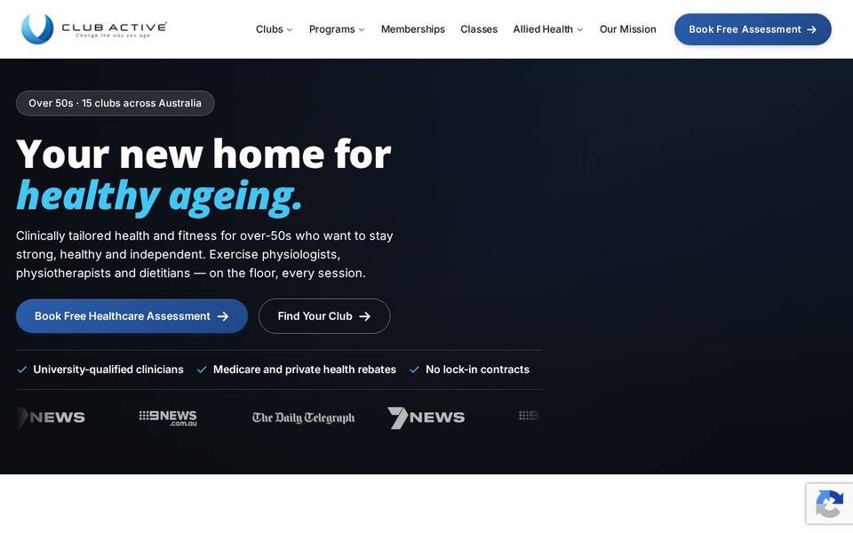 Club Active Bundall website