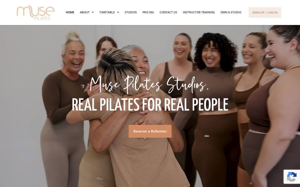 Muse Pilates Studio website