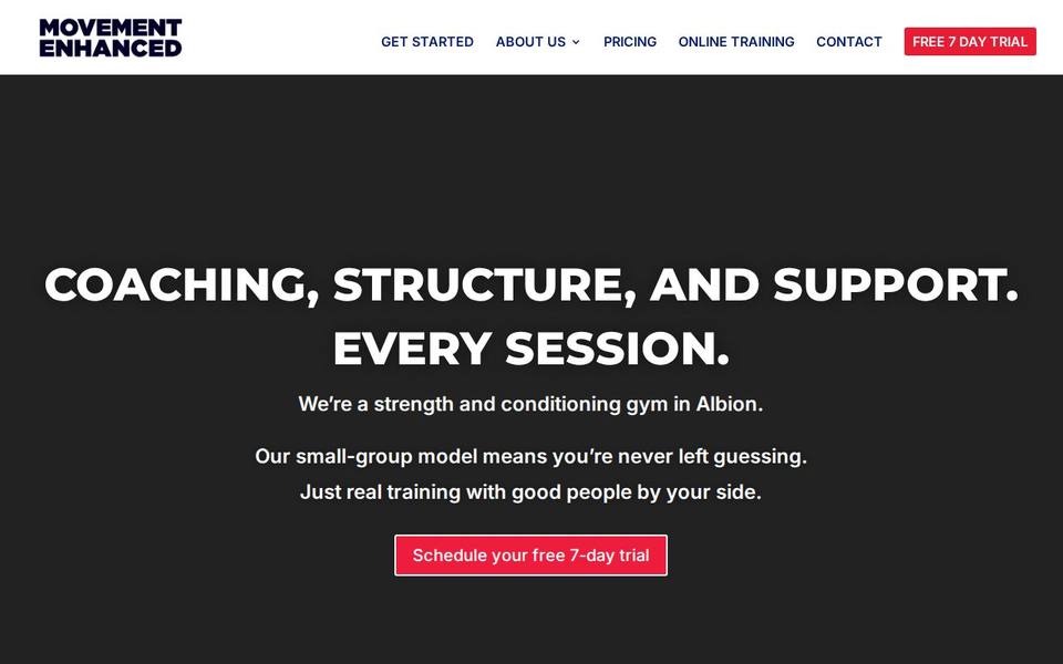Movement Enhanced | Strength and Conditioning website