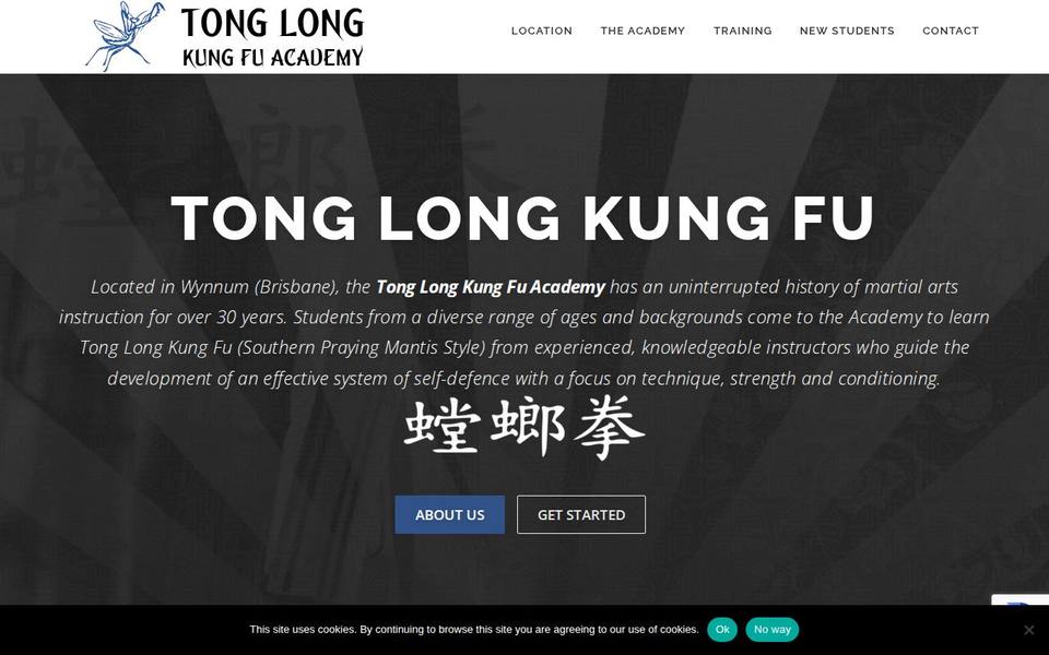 Tong Long Kung Fu Academy website