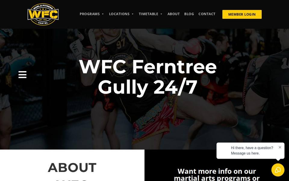 World Fitness Cartel website