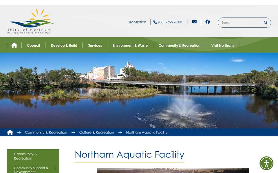 Northam Aquatic Facility website