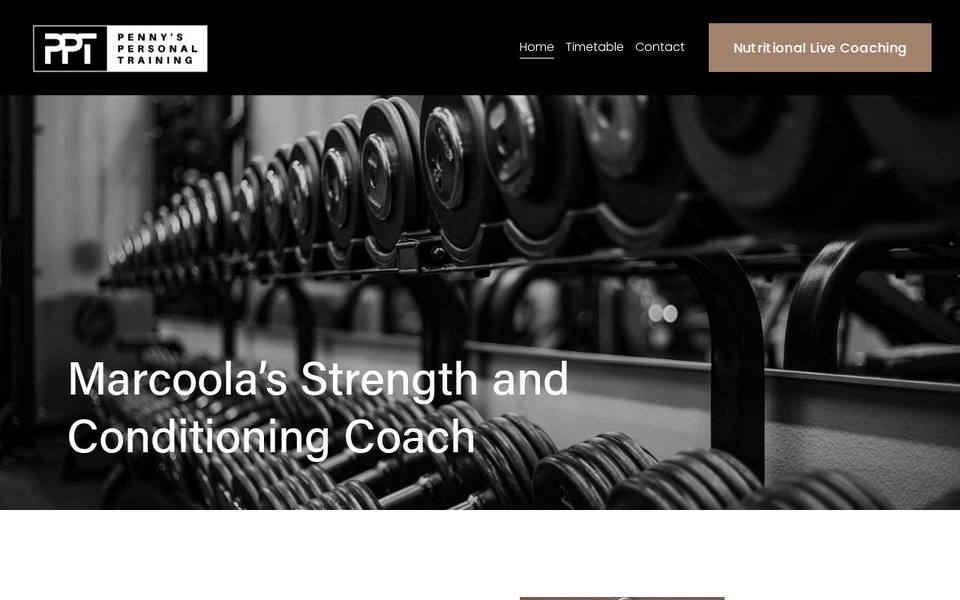Penny's Personal Training website