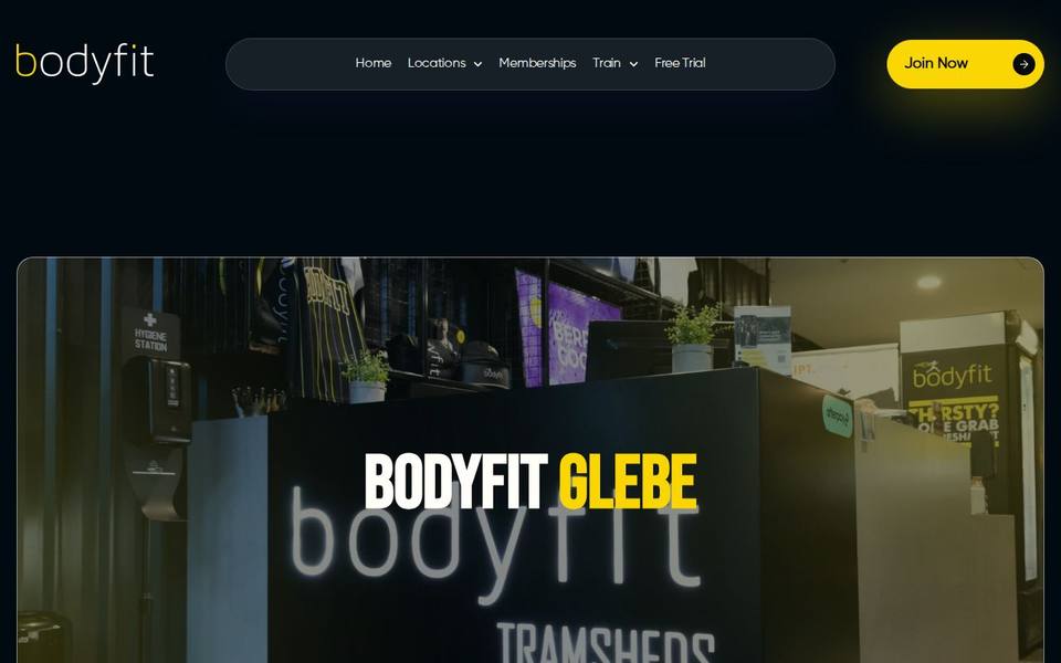 Bodyfit Glebe website