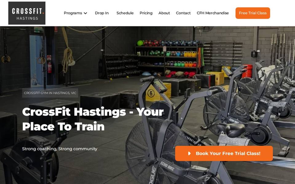 CrossFit Hastings Gym website