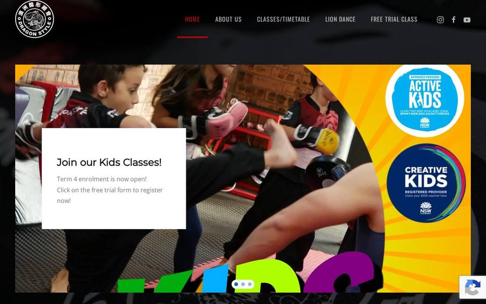 Dragon Style Martial Arts website