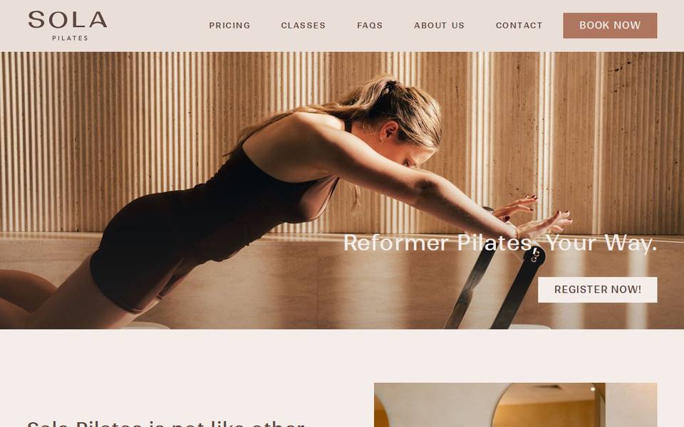 Sola Pilates website