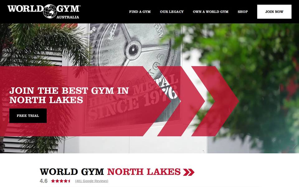 World Gym North Lakes website