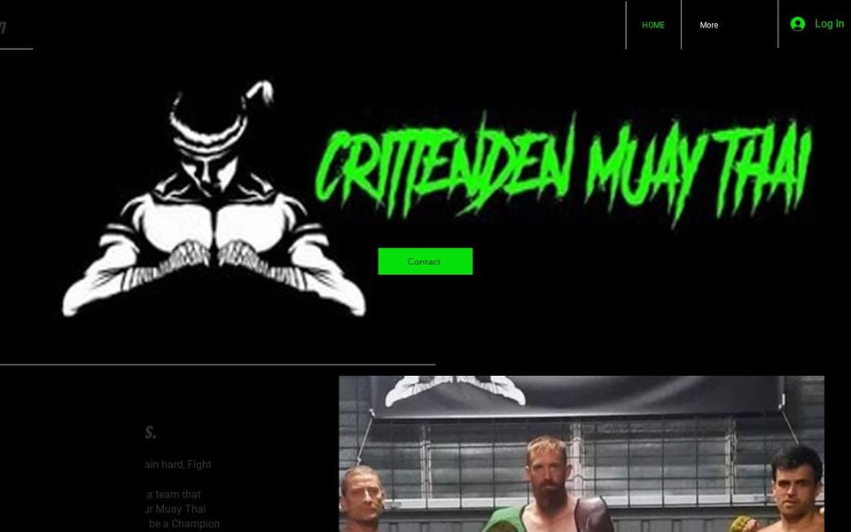 Crittenden Muay Thai website