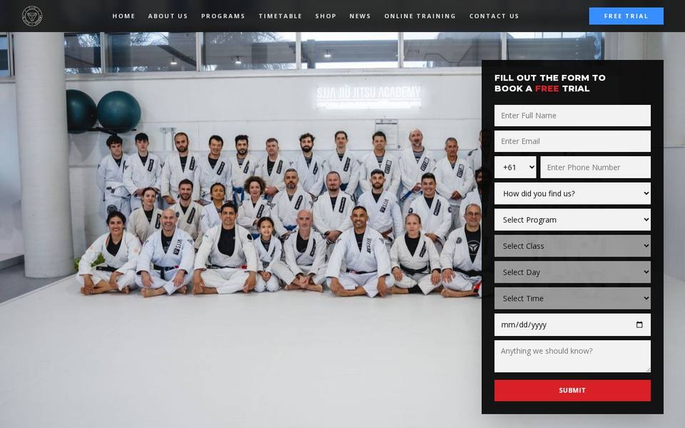 SJJA Jiu Jitsu Academy Gladesville website