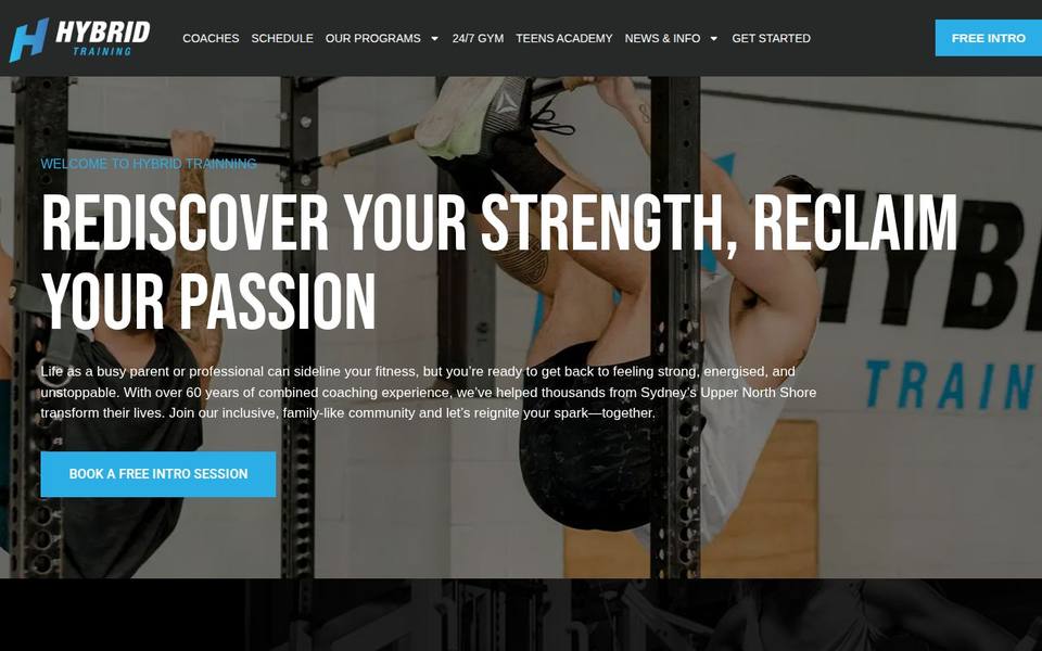 Hybrid Training website