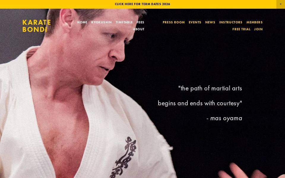 Kyokushin Karate website