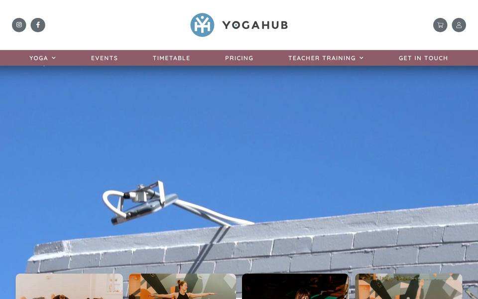 Yogahub Yoga Studio website