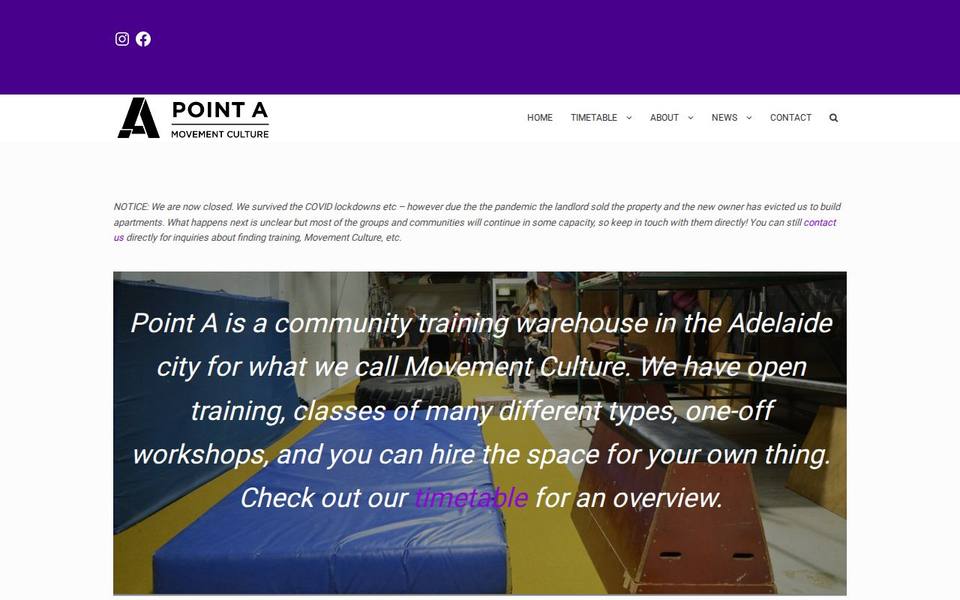 Point A website