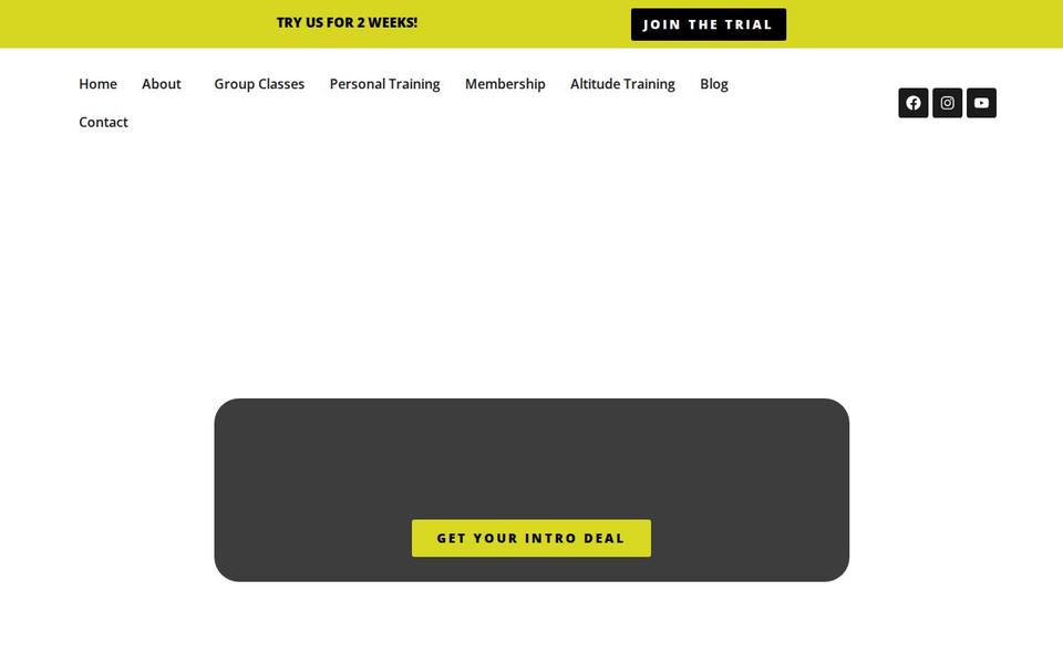 Elevation Complete Health & Fitness Centre website