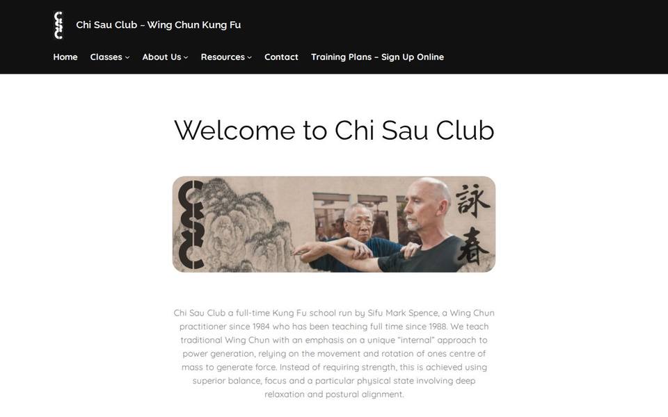 Chi Sau Club Kung Fu website