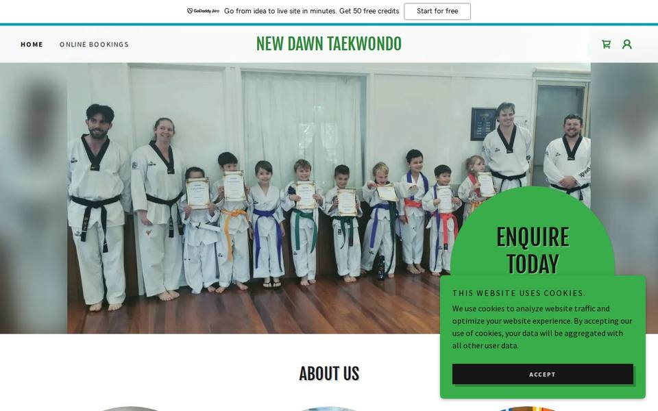 Evolution Taekwondo website