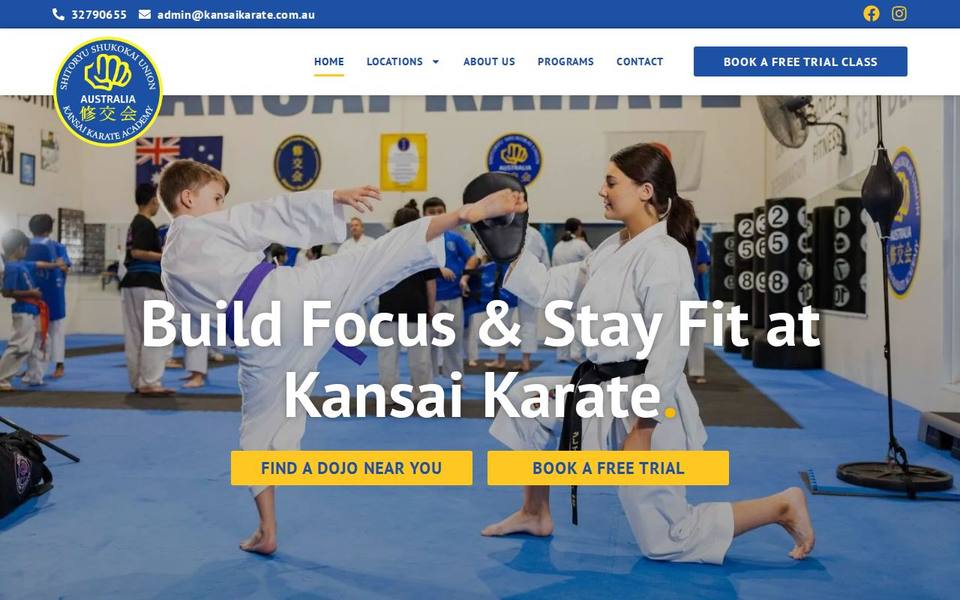 Kansai Karate Academy website