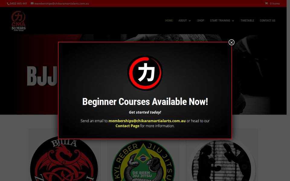 Chikara Martial Arts website