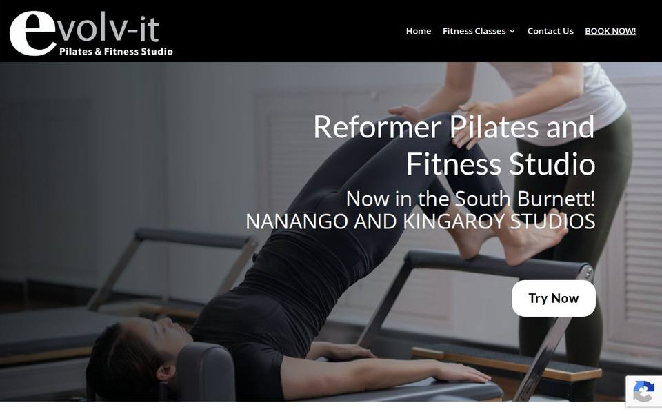 Evolv-it Pilates & Fitness Studio website