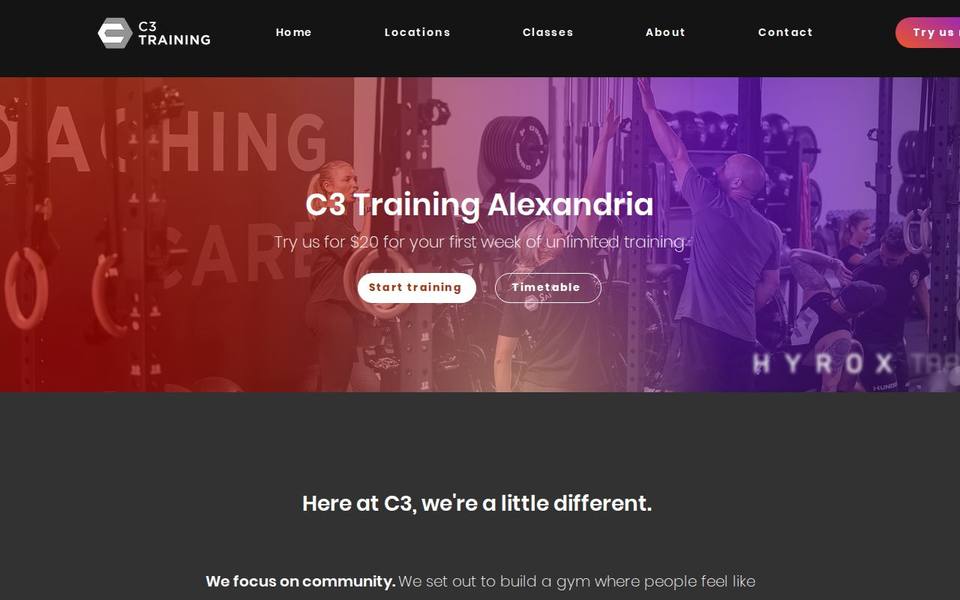 C3 Training Alexandria website