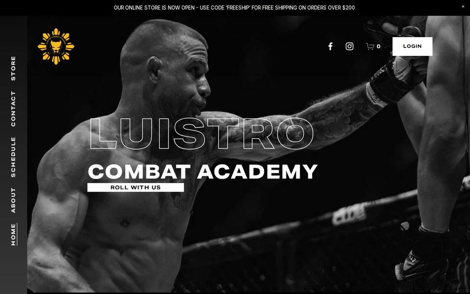 Luistro Combat Academy website