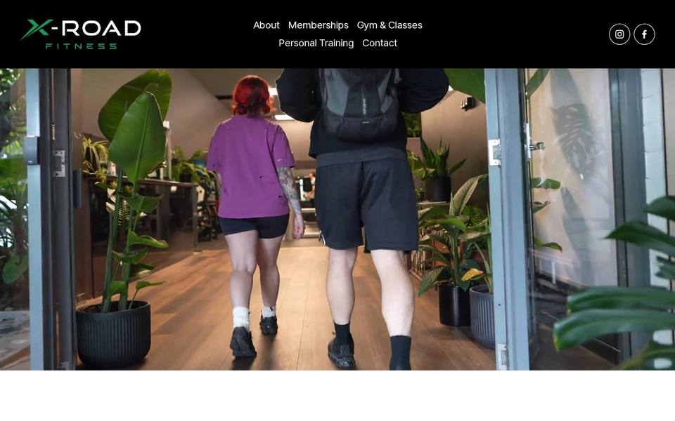 X-Road Fitness website