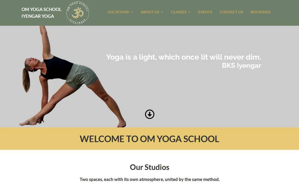 The Centre Om website