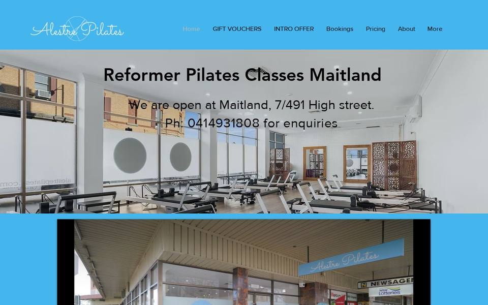 Alestre Pilates website