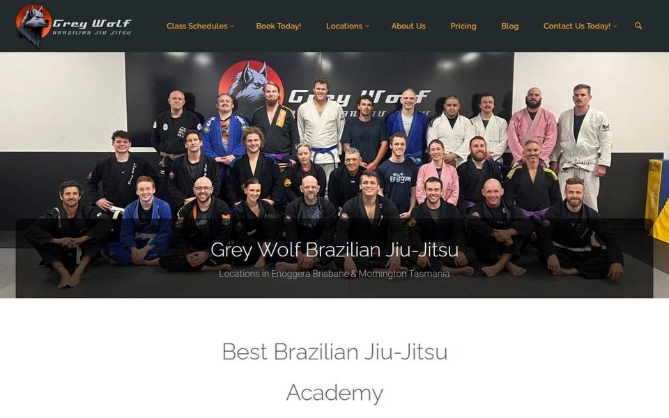 Grey Wolf Brazilian Jiu Jitsu website