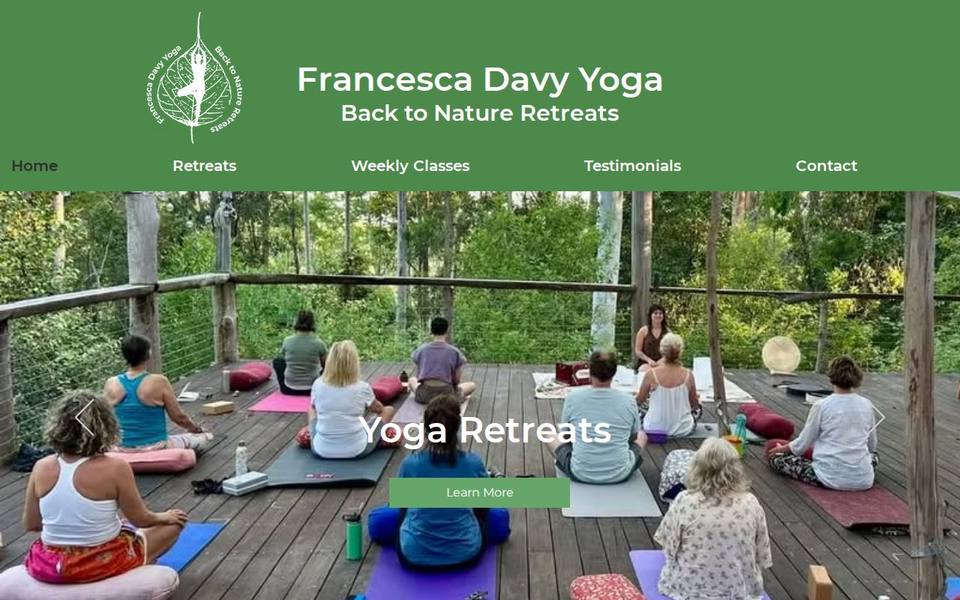 Francesca Davy Yoga website