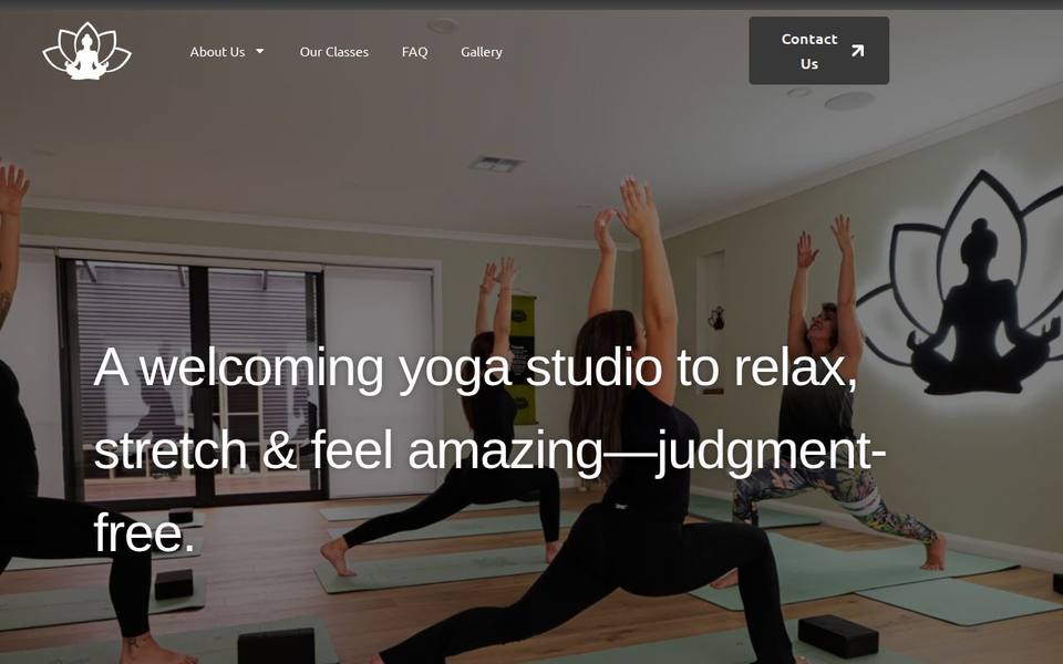 Holistic Yoga Studio website