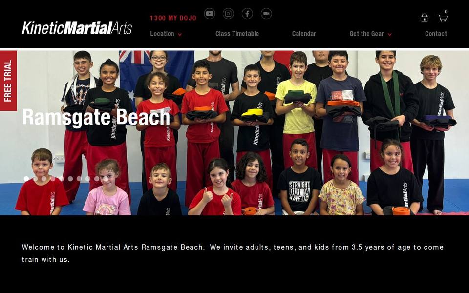 Kinetic Martial Arts Ramsgate Beach website