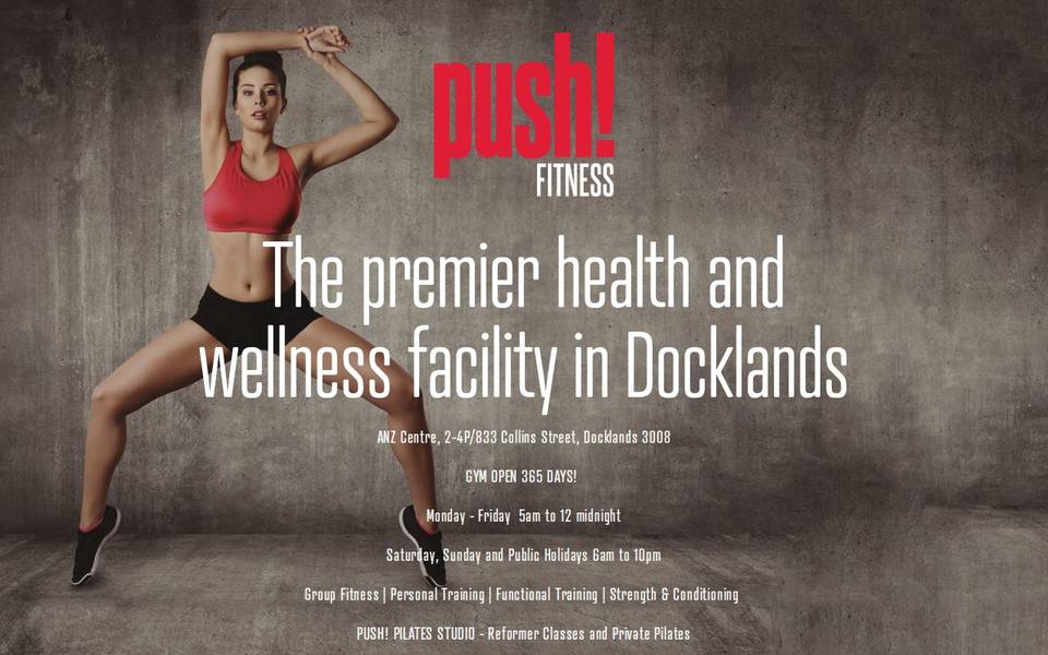 Push Pilates Docklands website