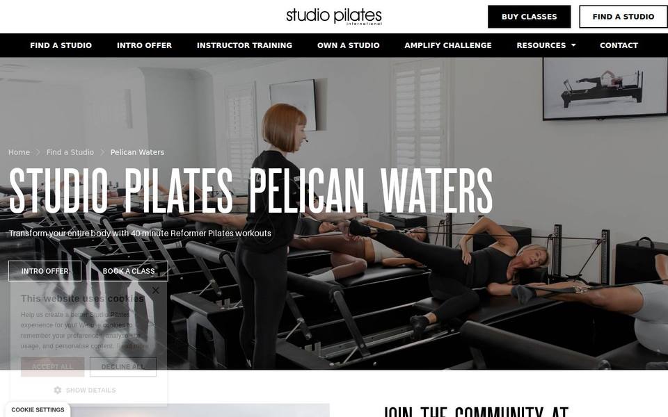 Studio Pilates International website