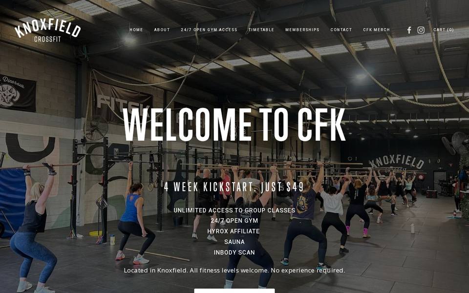 CrossFit Knoxfield website