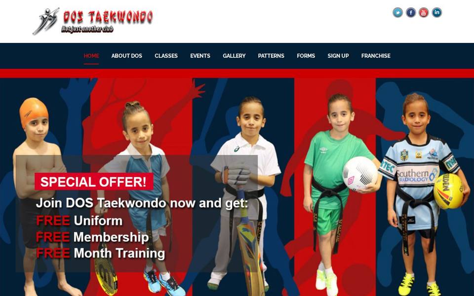 DOS Taekwondo website